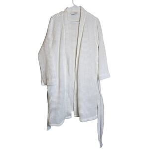 Parachute Cotton White Bathrobe Size Small